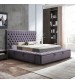 Anna Upholstery Tufted Velvet Fabric Headboard Storage Bed Frame In Multiple Colour & Size
